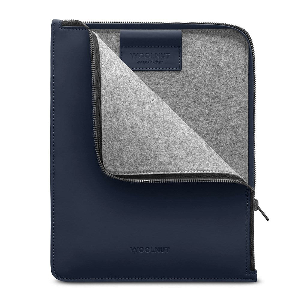 Woolnut PU Kunstskinn Folio Sleeve For iPad / Nettbrett (295 x 230mm) - Blå