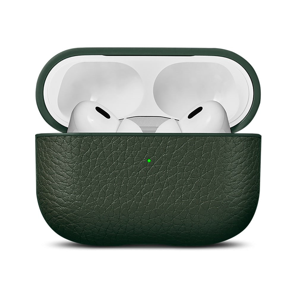 Woolnut AirPods Pro (2. gen.) Deksel i Ekte Skinn - Grønn