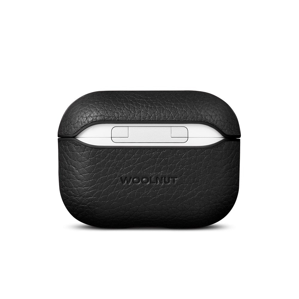 WOOLNUT Apple AirPods Pro (3. gen.) Ekte Skinn Deksel - Svart