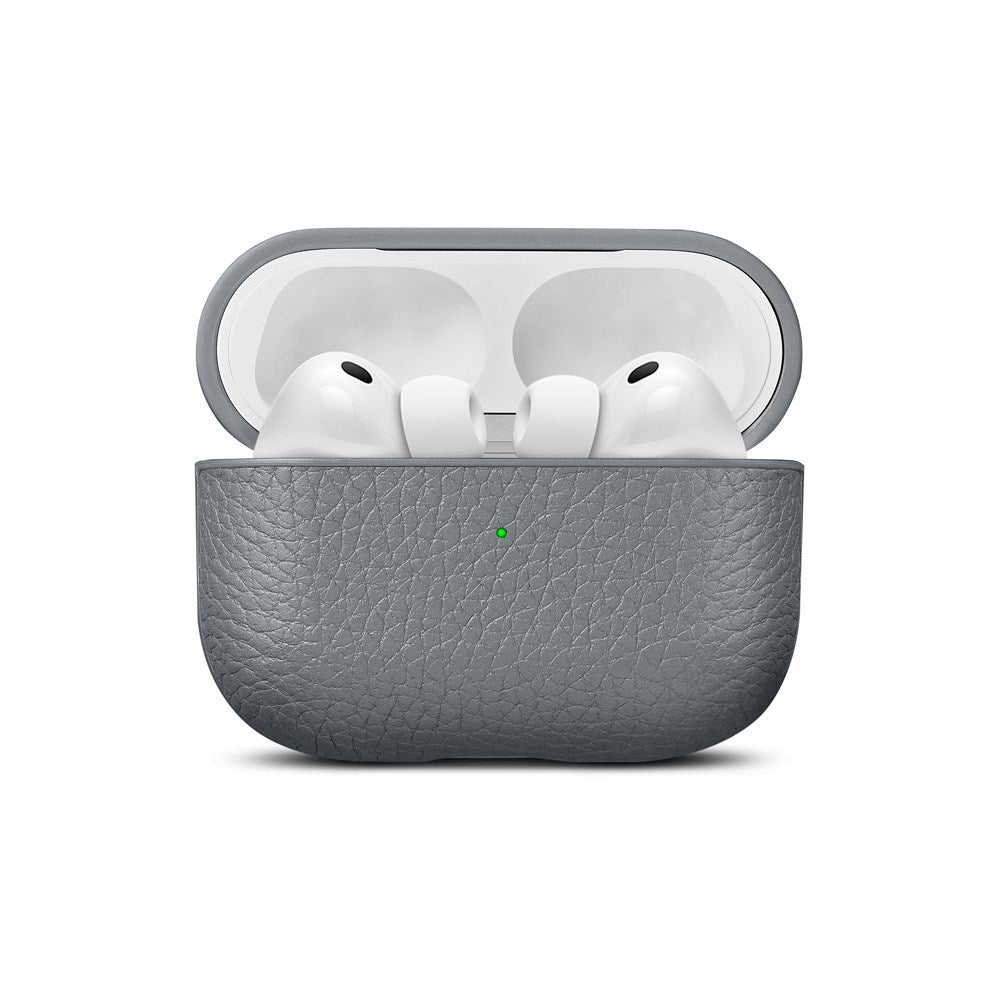 WOOLNUT Apple AirPods Pro (3. gen.) Ekte Skinn Deksel - Grå