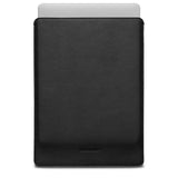 MacBook Neo 13 A18 Pro (2026) Woolnut Leather Sleeve - Svart
