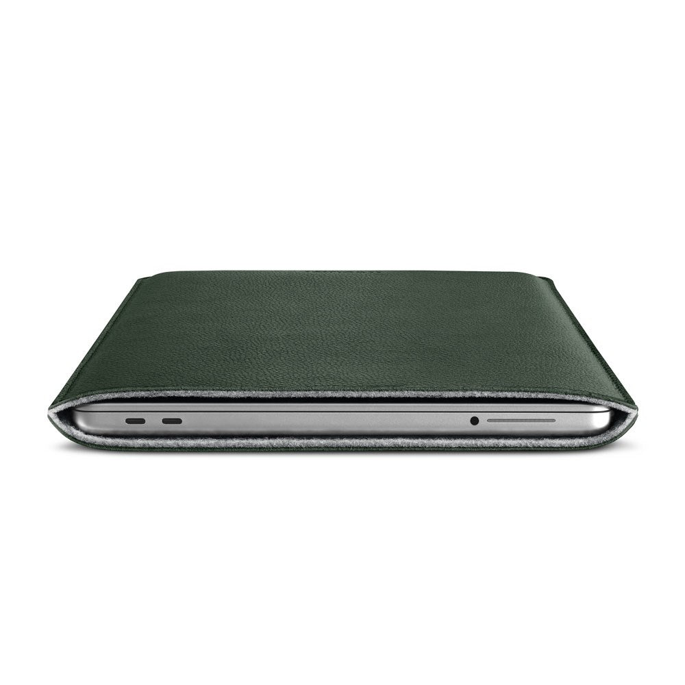 MacBook Neo 13 A18 Pro (2026) Woolnut Leather Sleeve - Grønn