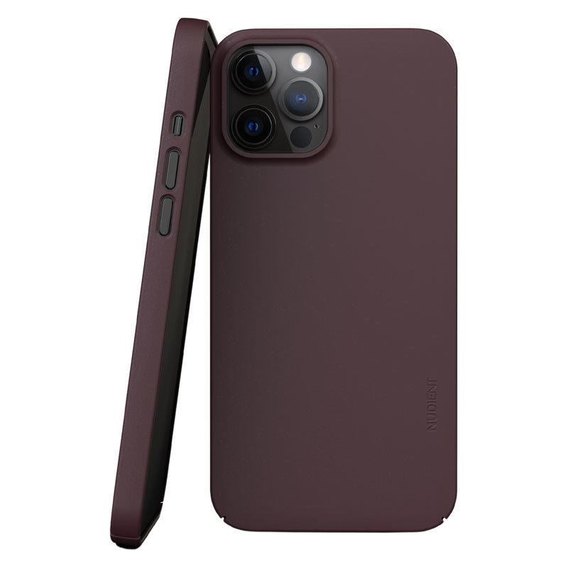 Nudient Thin Case V3 iPhone 12 / 12 Pro Deksel - Sangria Red