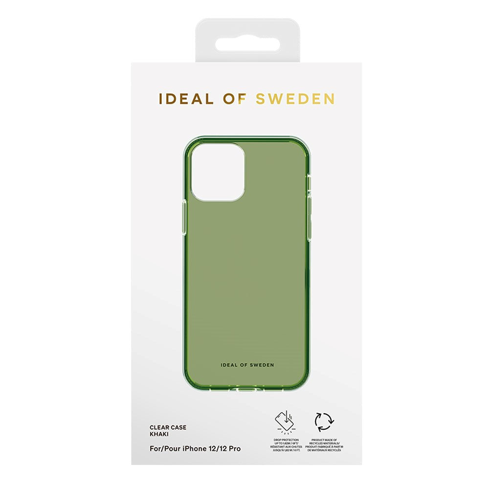 iPhone 12 / 12 Pro Ideal Of Sweden Clear Deksel - Khaki