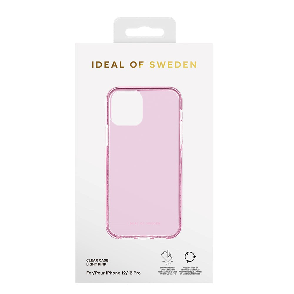 iPhone 12 / 12 Pro Ideal Of Sweden Clear Deksel - Light Pink