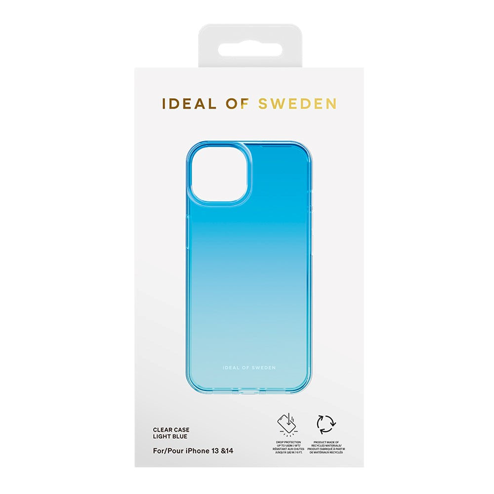 iPhone 14 / 13 Ideal Of Sweden Clear Deksel - Light Blue