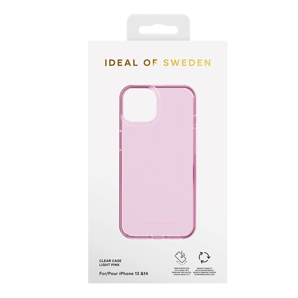 iPhone 14 / 13 Ideal Of Sweden Clear Deksel - Light Pink