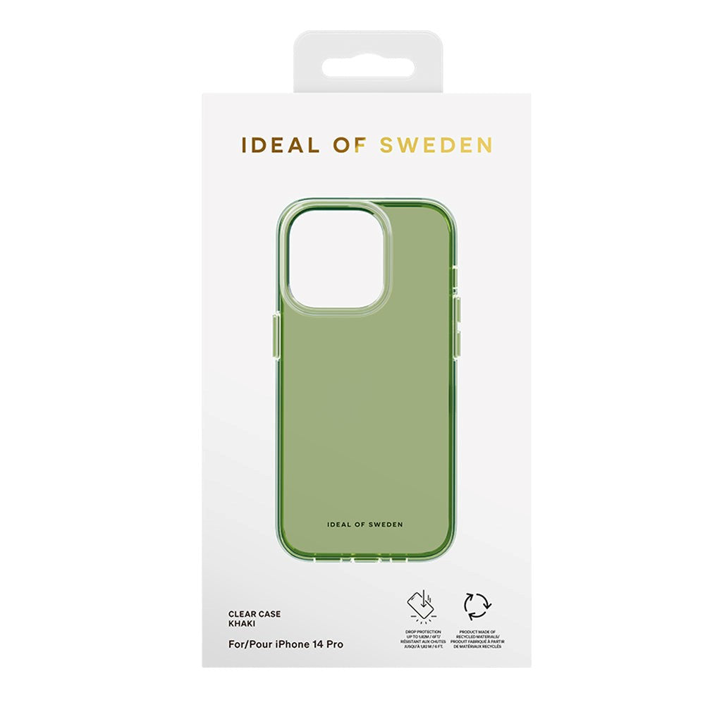 iPhone 14 Pro Ideal Of Sweden Clear Deksel - Khaki