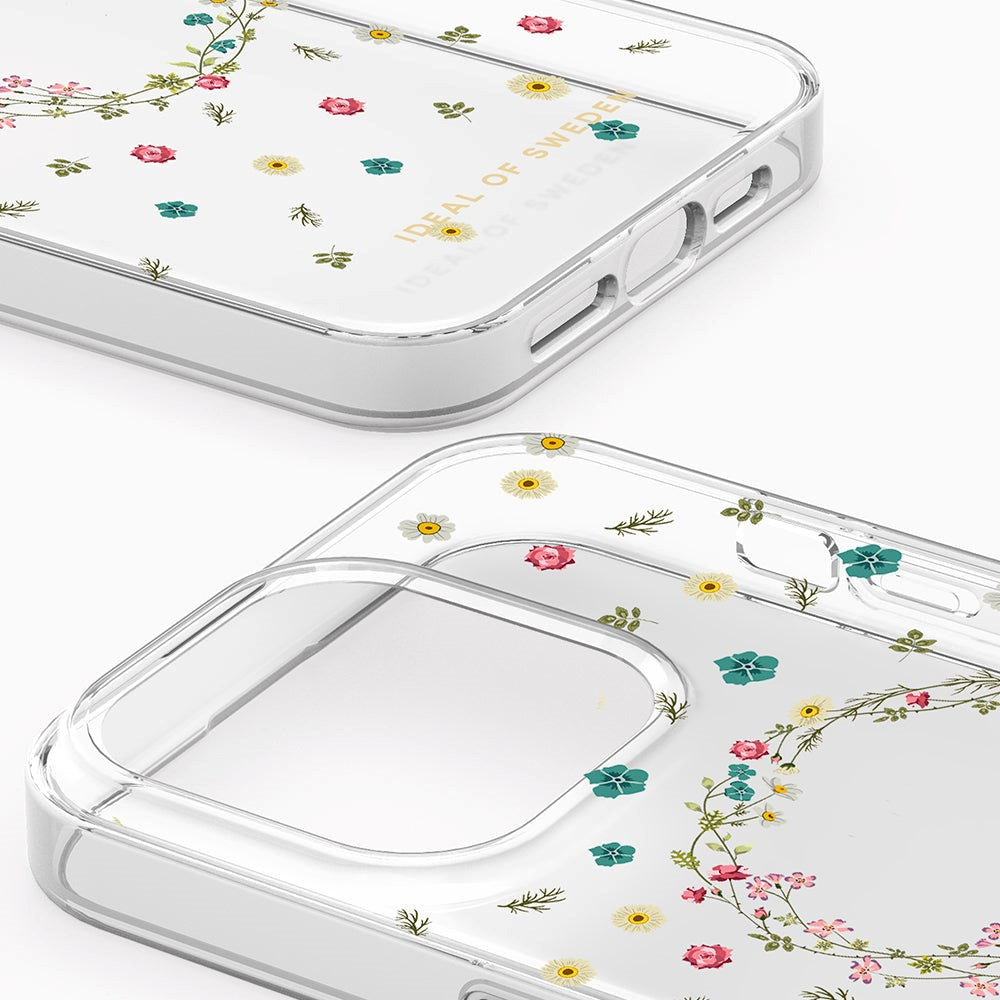 iPhone 15 Pro iDeal Of Sweden Clear Deksel - Petite Floral