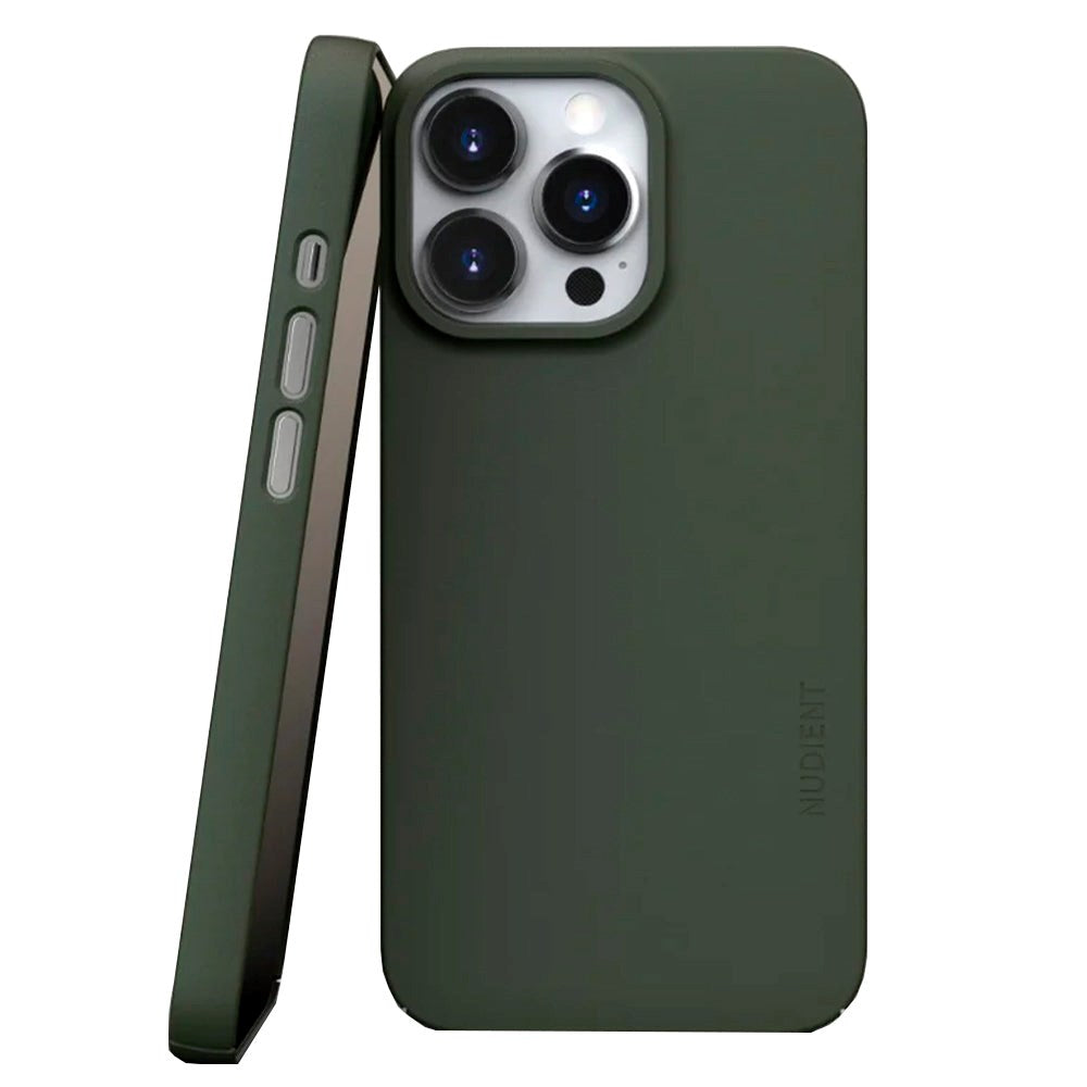 Nudient Thin Case V3 iPhone 13 Pro Deksel - Pine Green