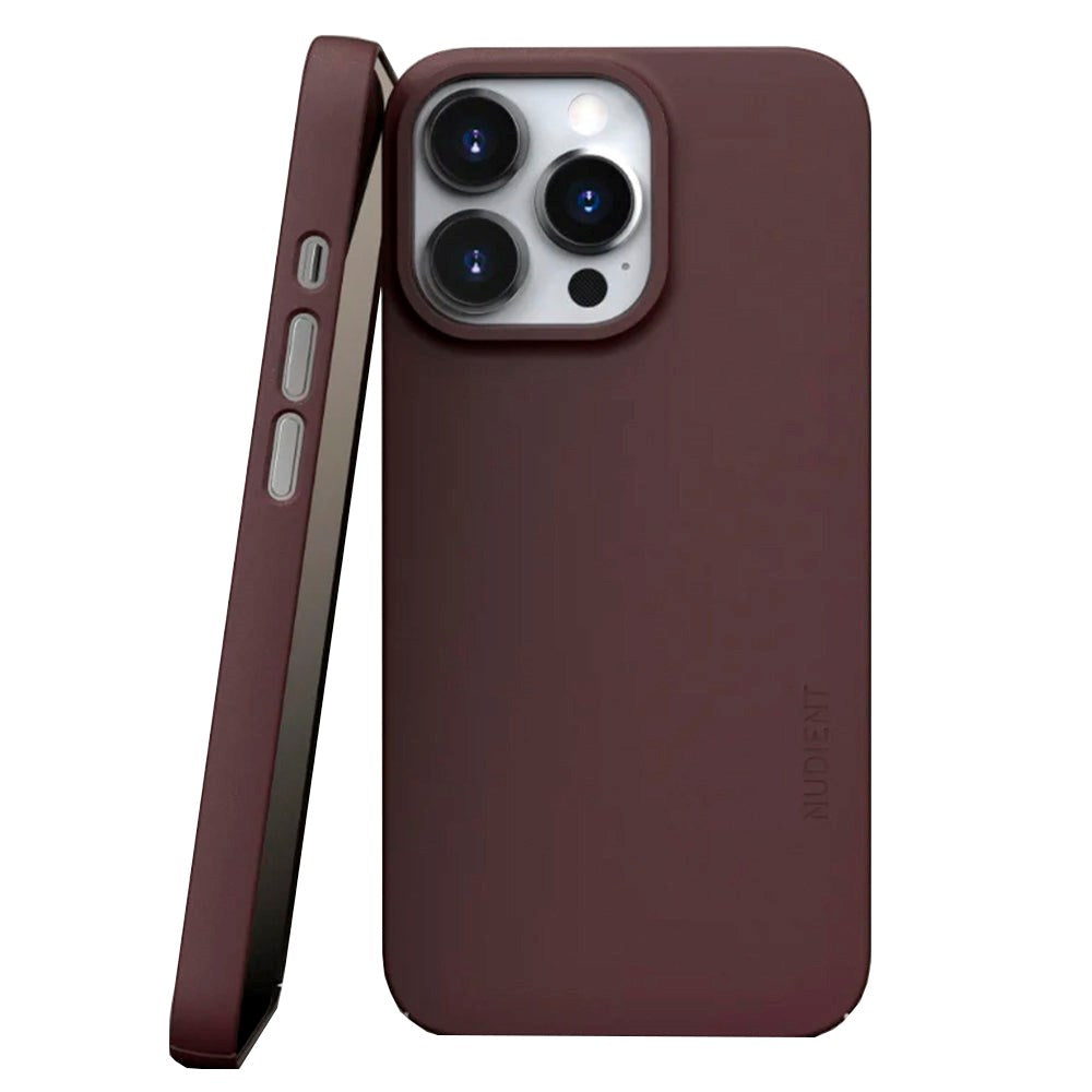 Nudient Thin Case V3 iPhone 13 Pro Deksel - Sangria Red