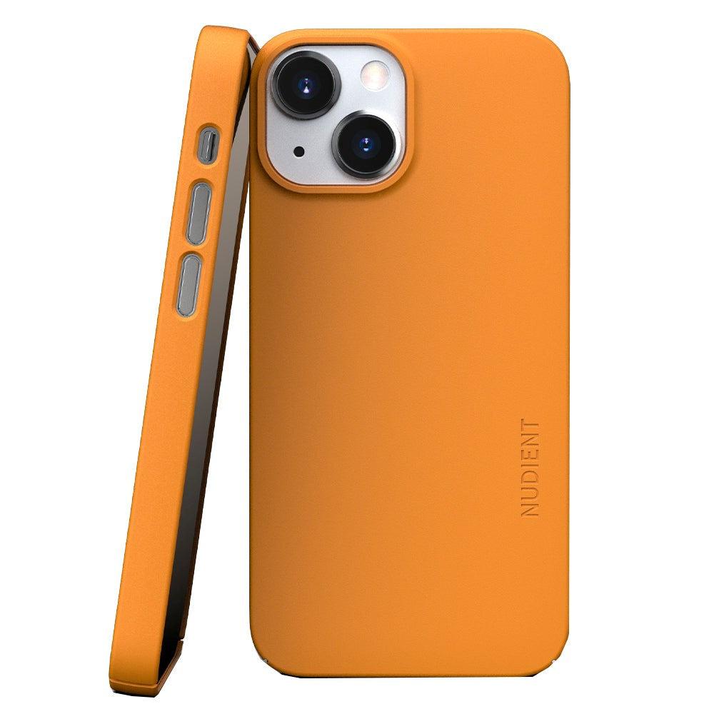 Nudient Thin Case V3 iPhone 13 Mini Deksel - Saffron Yellow