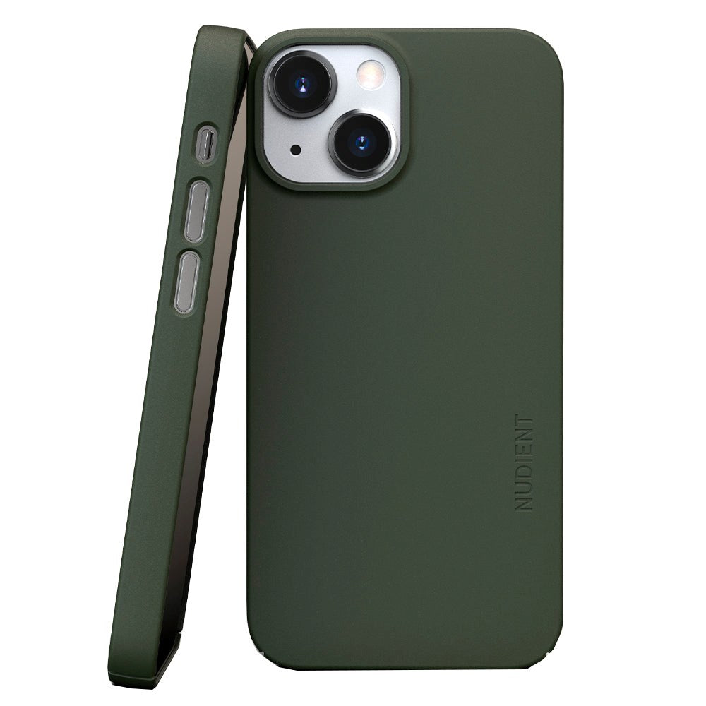 Nudient Thin Case V3 iPhone 13 Mini Deksel - Pine Green