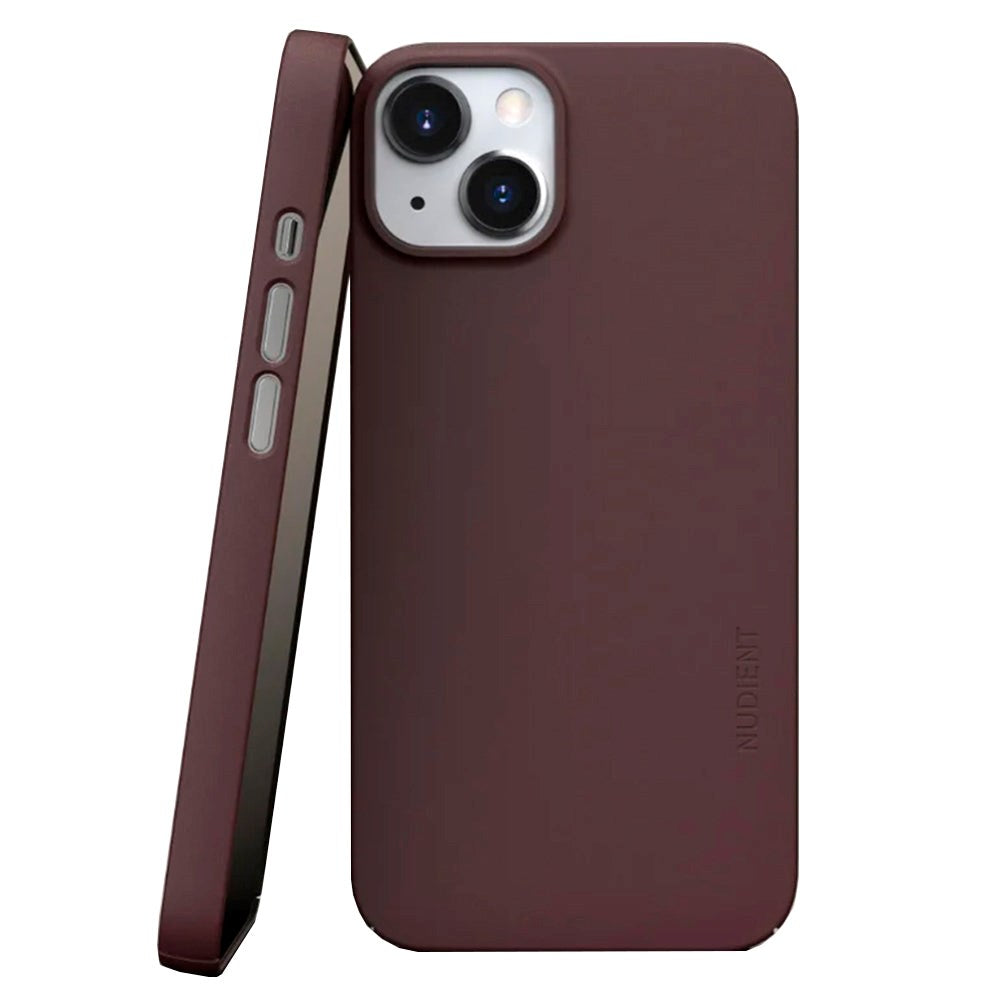 Nudient Thin Case V3 iPhone 13 Deksel - Sangria Red