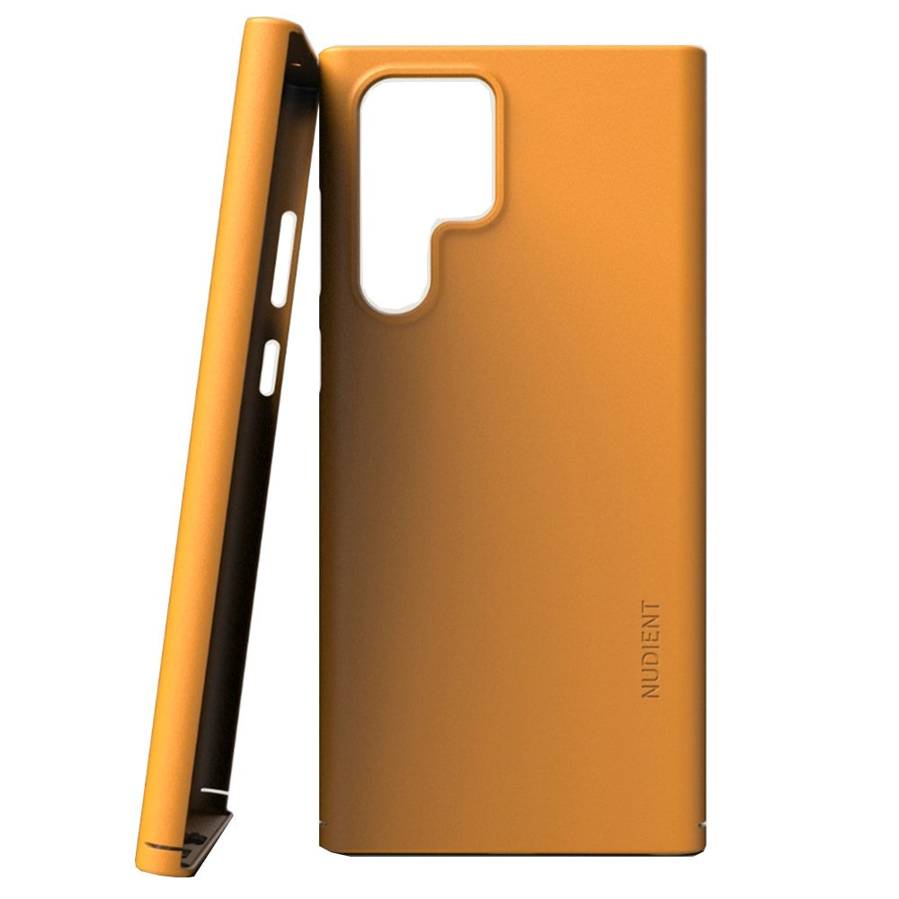 Nudient Thin Case V3 Samsung Galaxy S22 Ultra Deksel - Saffron yellow