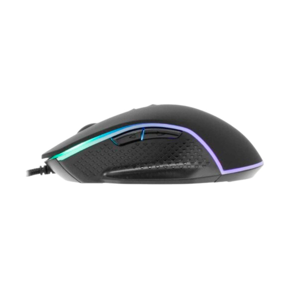 White Shark GARETH Gamingmus 6400 dpi med Innebygd Lys – Svart