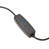 White Shark 1200lm Ringlampe med Stativ & Mobilholder - 20cm - Svart