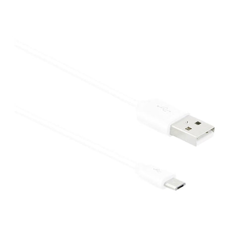 Key USB-A til Micro USB Kabel 10W - 1m - Hvit