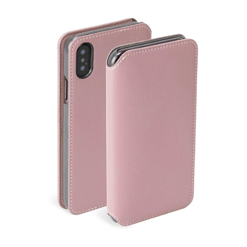 Krusell Pixbo 4 Card FolioCase iPhone Xs Max Skinn Flip Deksel - Rosa