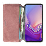 Krusell Broby Slim Wallet Samsung Galaxy S10+ (Plus) Semsket Skinn Flip Deksel med Lommebok - Rosa