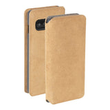 Krusell Broby Slim Wallet Samsung Galaxy S10+ (Plus) Semsket Skinn Flip Deksel med Lommebok - Beige