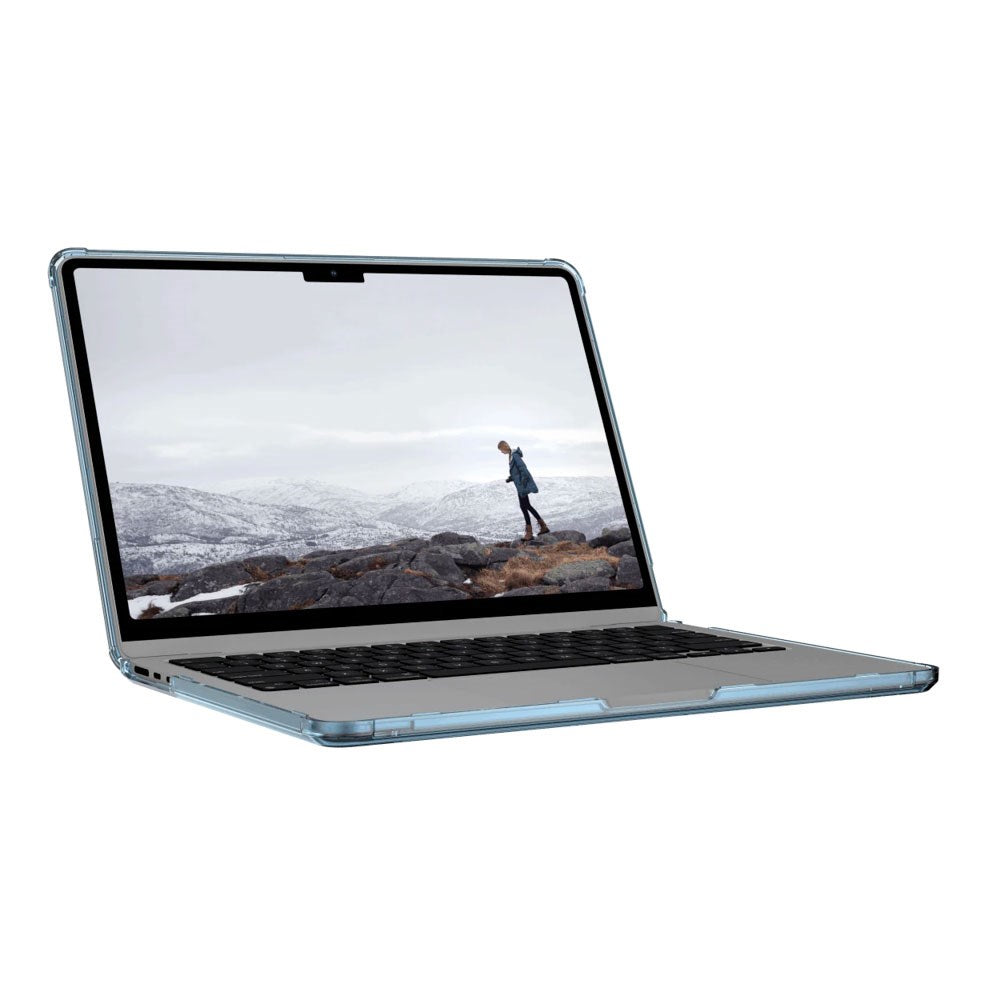 MacBook Air 13" M2/M3/M4 (2022-2025)  UAG [U] Lucent Deksel - Gjennomsiktig / Blå