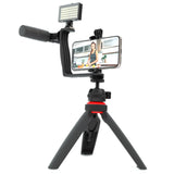 Digipower Super Star Vlogging Kit m. Stativ for Smartphone m. Fjernkontroll & Mikrofon - Svart