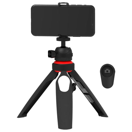 Digipower Active Mini Tripod for Smartphone / Kamera med Bluetooth-Fjernkontroll - Svart