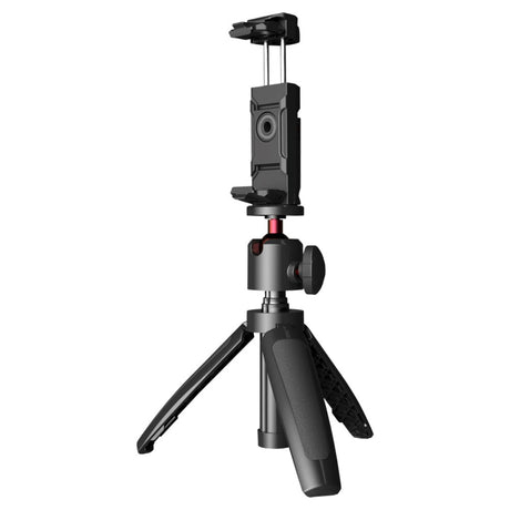 Digipower Mini 3 Uttrekkbart Tripod for Smarttelefon med Bluetooth-Fjernkontroll - Maks Mobil: 60 - 90mm - Svart