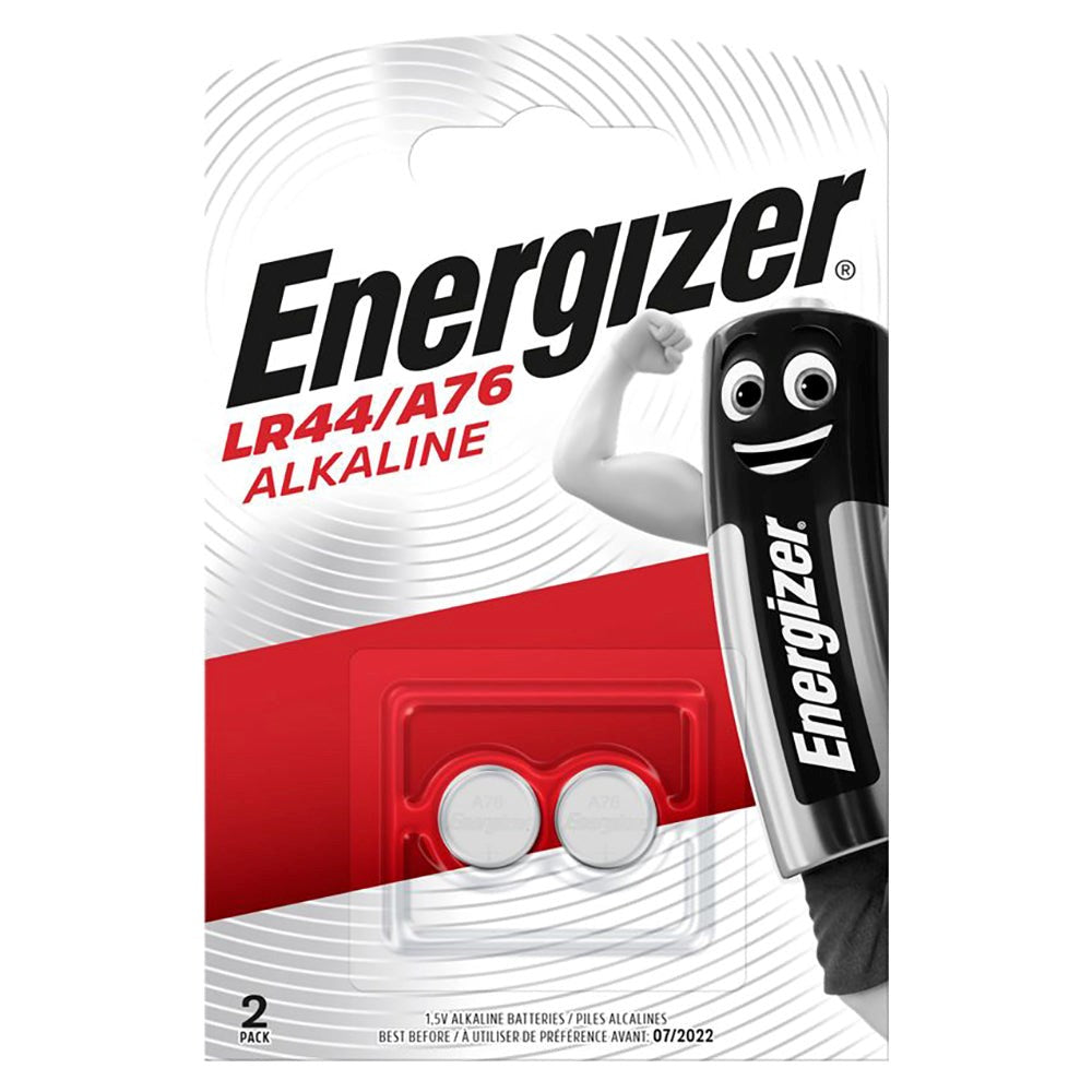 Energizer Alkaline LR44/A76 Batterier - 2-Pak