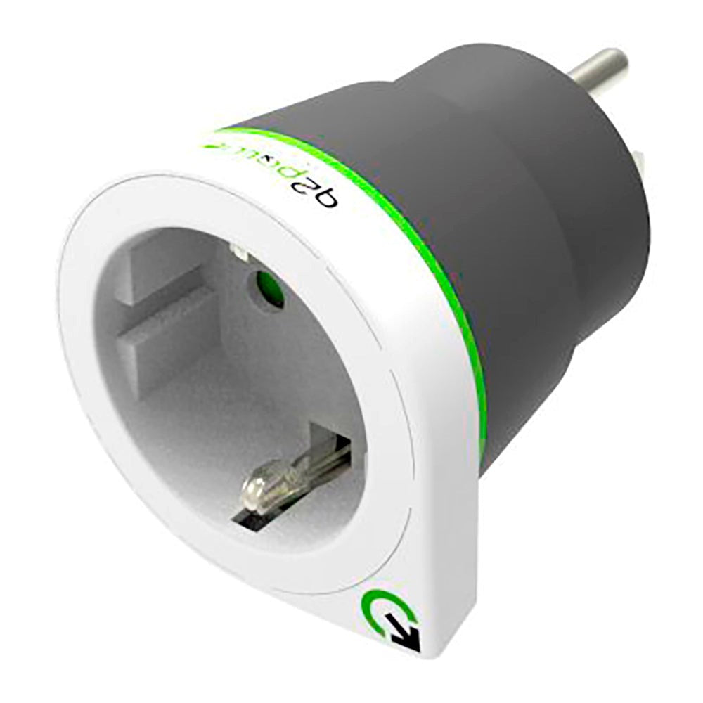 Q2 Power Europa to USA Reiseadapter - Hvit / Svart