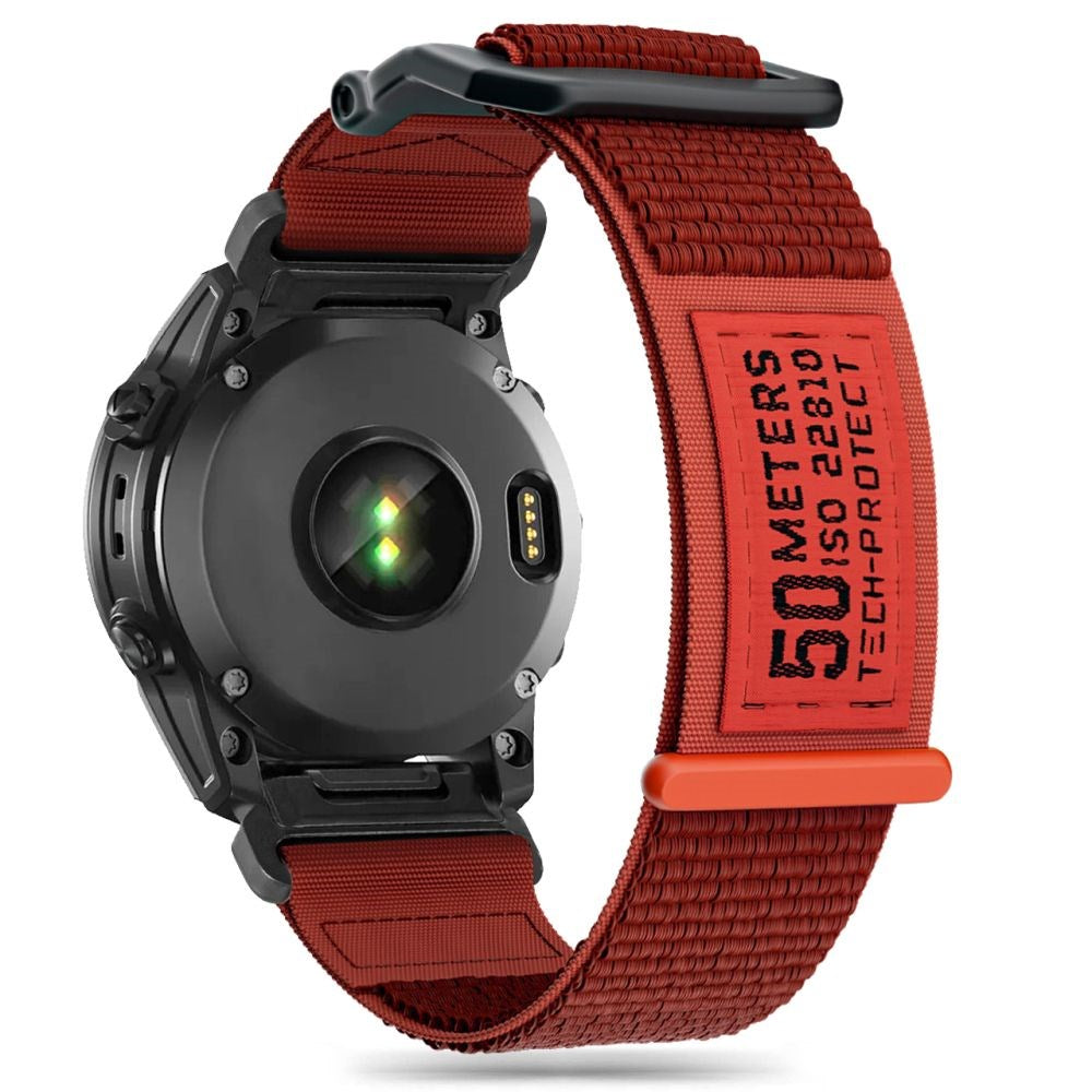 Universal Garmin 22mm QuickFit Tech-Protect Scout Stoffrem - Orange