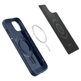 iPhone 15 Spigen Mag Armor Deksel - MagSafe Kompatibelt - Navy Blue