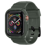 Spigen Rugged Armor Apple Watch SE/6/5/4 (44mm) Gummi Deksel & Reim - Grønn