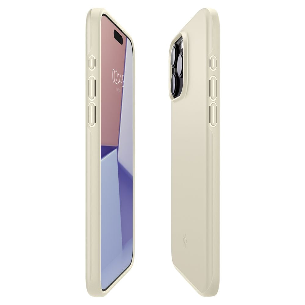 iPhone 15 Pro Spigen Thin Fit Deksel - Mute Beige