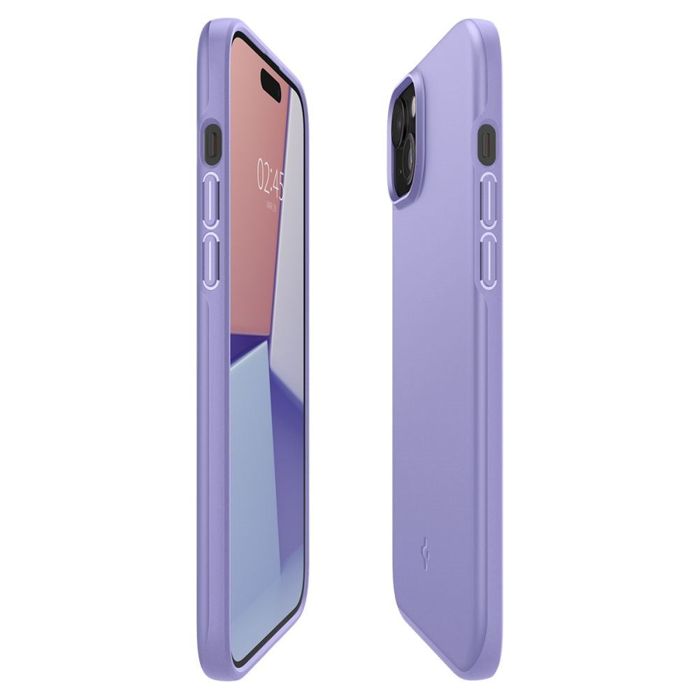 iPhone 15 Spigen Thin Fit Deksel - Iris Purple