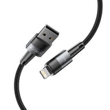 Tech-Protect Ultraboost USB-A til Lightning Kabel 12W/2.4A 25cm - Svart