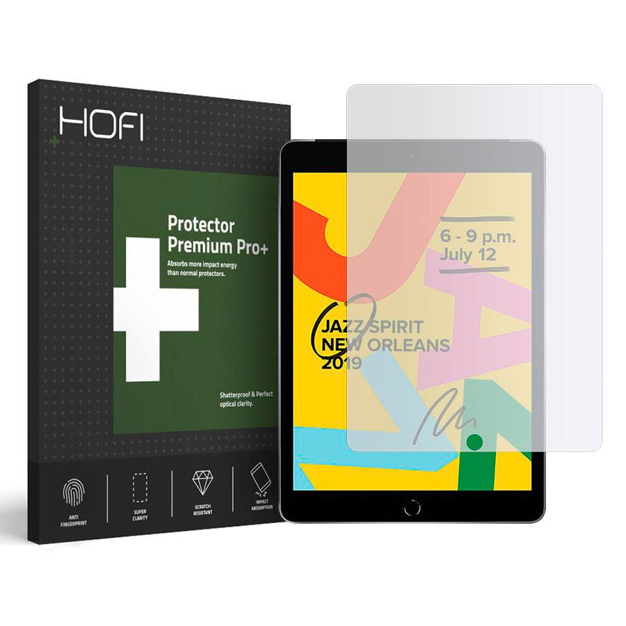 iPad 10.2" (2021 / 2020 / 2019) HOFI Premium Protector Pro+ Herdet Glass Skjermbeskytter 9H