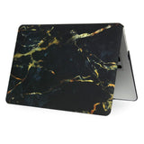 Macbook Air 11.6 Inch Marble Deksel - Svart/Guld