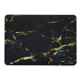 Macbook Air 11.6 Inch Marble Deksel - Svart/Guld