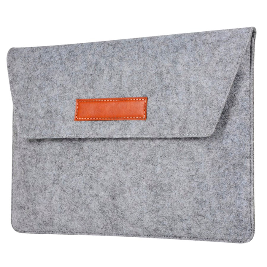 Uldfilt Laptop 13" Sleeve  (33.5 x 24 cm) - Lysegrå