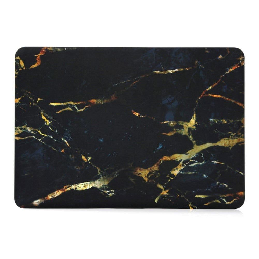 Macbook Pro 13.3 Inch Marble Deksel - Svart/Guld