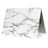 Macbook Pro 13.3 Inch Marble Deksel - Grå/Hvit