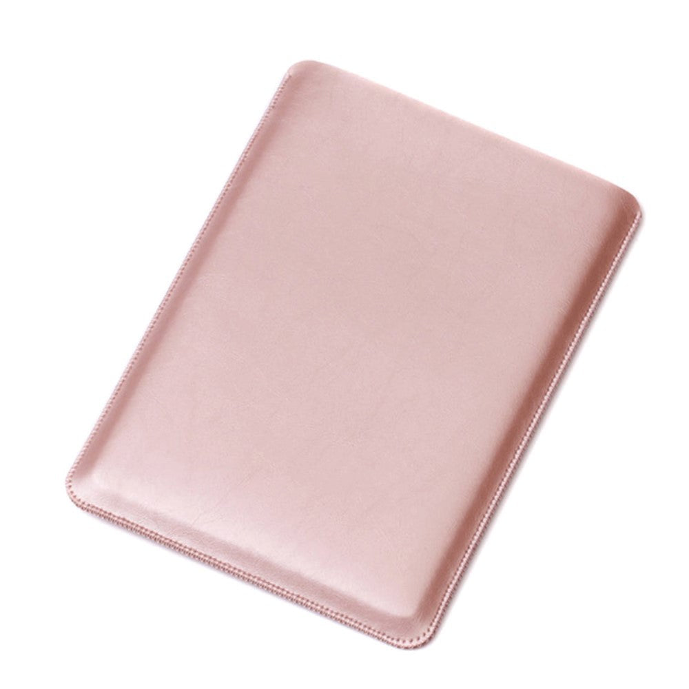 SOYAN MacBook / Laptop 13" Skinn Sleeve m. Lomme (33 x 24 cm) - Rose Gull