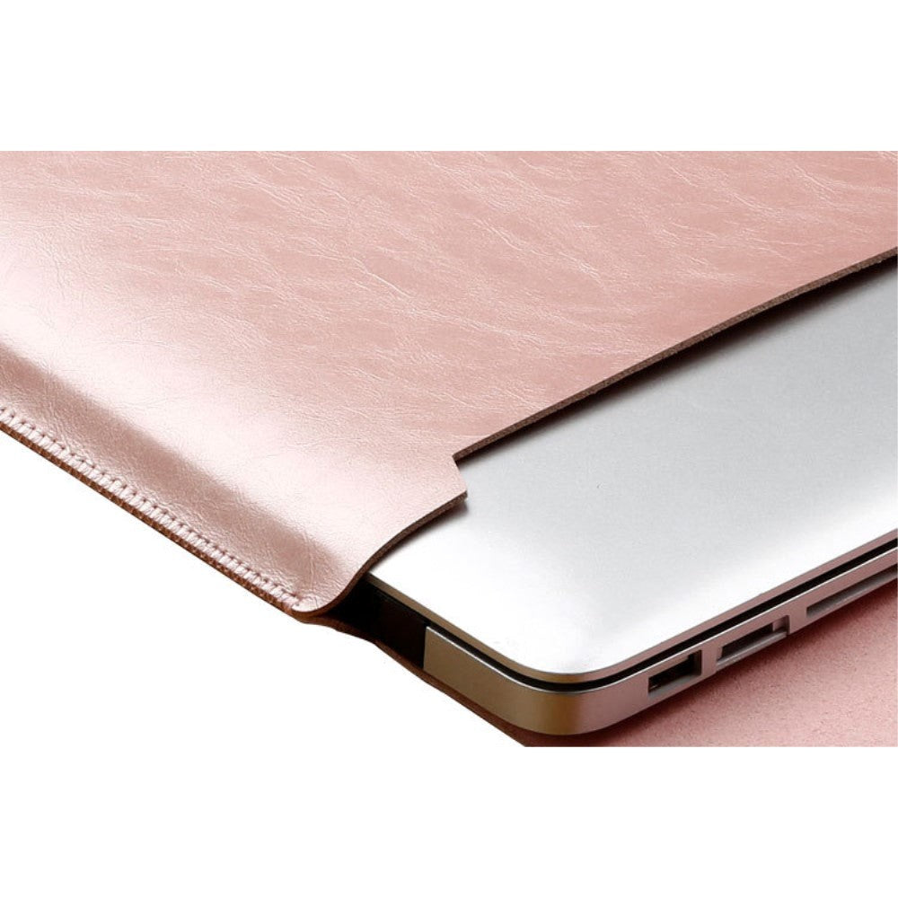 SOYAN MacBook / Laptop 13" Skinn Sleeve m. Musematte (33.5 x 22.5 cm) - Rose Gull