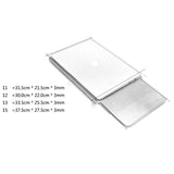 SOYAN MacBook / Laptop 12" (30cm x 22cm x 3mm) Skinn Sleeve m. Musematte - Vinrød