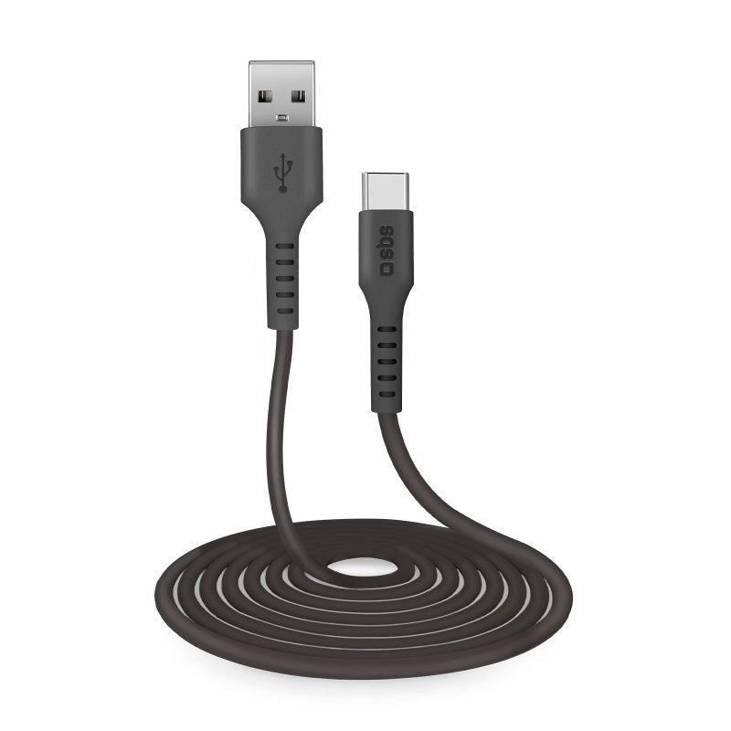 SBS USB-C Kabel - 3 Meter - 480 Mbit/s - Svart