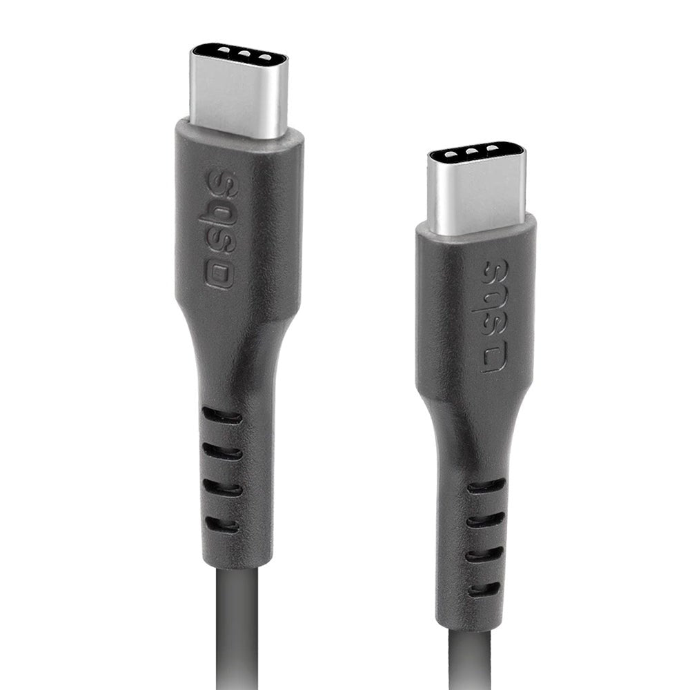 SBS USB-C til USB-C 3.1 Kabel - 1.5 Meter - 10 Gbit/s / 45W (PD) - Svart