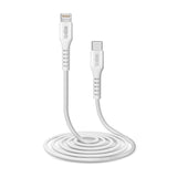 SBS USB-C til Lightning Kabel - 2 Meter - MFI - 480 Mbit/s - Hvit