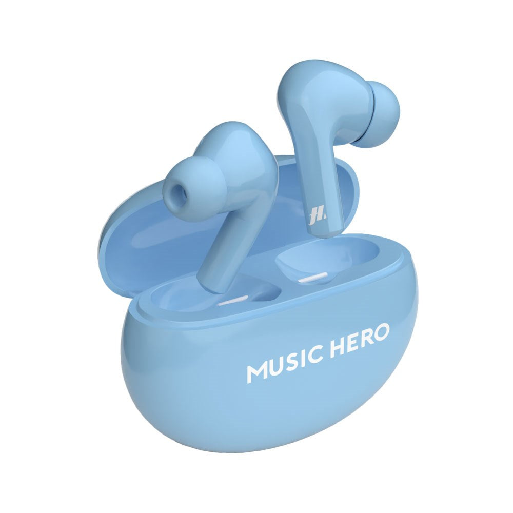 MUSIC HERO X-BEAT True Wireless In-Ear Hodetelefoner - Lyseblå